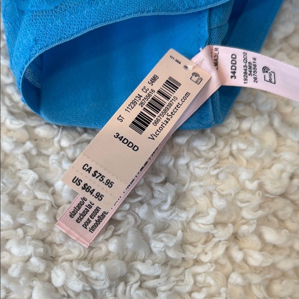 Victoria's Secret Blue Strappy Lace Bra - Picture 2 of 5